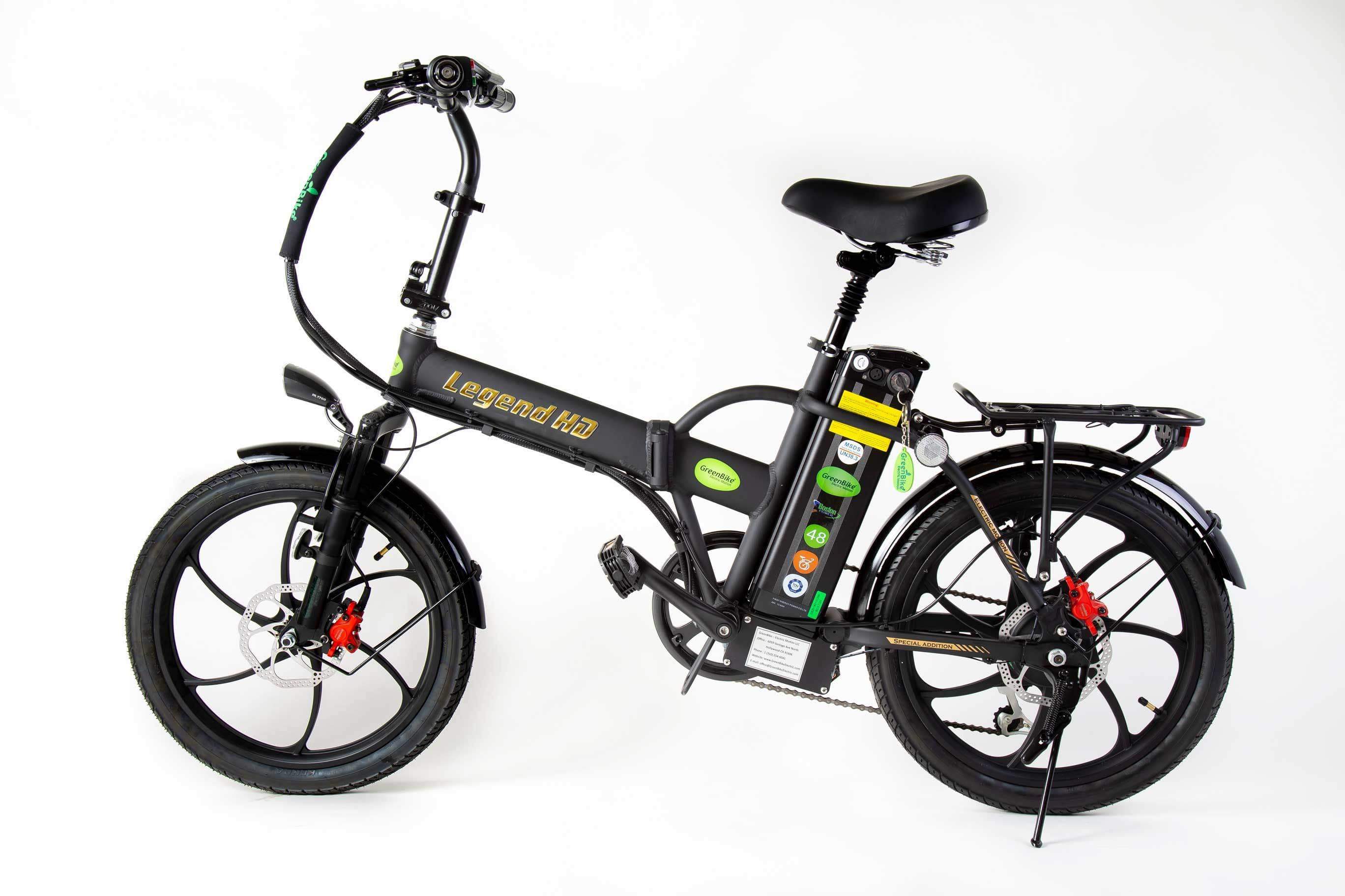 green bike 350w gb carbon light folding electric bike