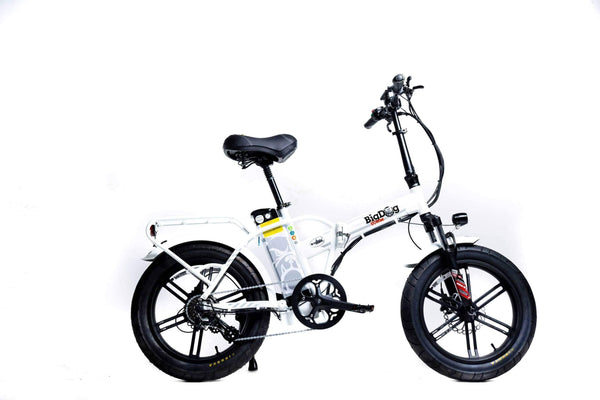 GreenBike Electric Motion Electric Bikes One Size / White GreenBike Big Dog Extreme 48V 750W Fat Tire Electric Folding Bike