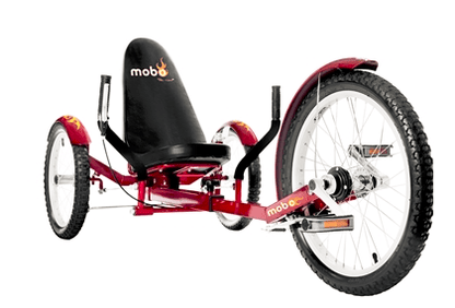 Mobo Cruiser Recumbent Bikes Red / 48"L - 61" L Extended / Steel Mobo Triton Pro Recumbent Bike