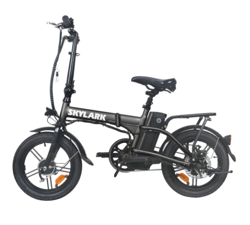 Nakto Electric Bikes 16" / Black Nakto Skylark 36V 250W 16" Folding Electric Bicycle