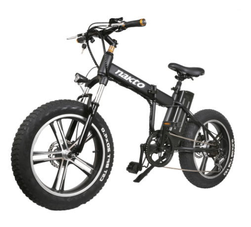 Nakto 48V 20" Fat Tire Folding Mini Cruiser Electric Bike