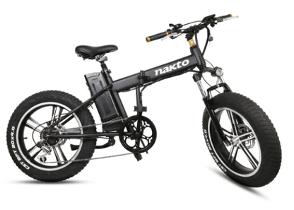 Nakto 48V 20" Fat Tire Folding Mini Cruiser Electric Bike