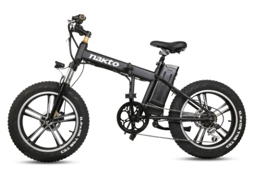 Nakto 48V 20" Fat Tire Folding Mini Cruiser Electric Bike