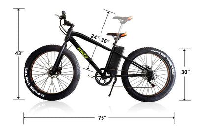 Nakto Cruiser 36V 26" Fat Tire Electric Bicycle