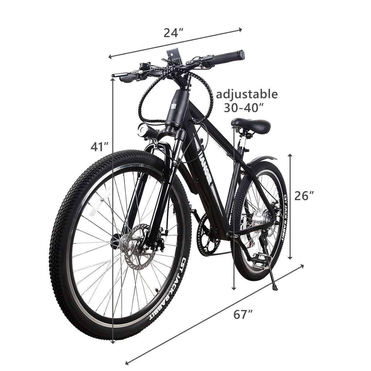 Nakto Electric Bikes 26" / Black Nakto Ranger 36V 26" Electric Mountain Bicycle