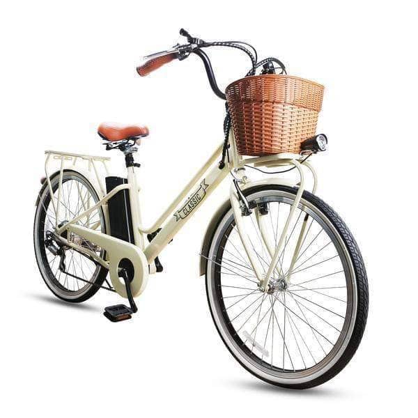 Nakto Electric Bikes 26" / White Nakto Classic 36V 26" Electric City Bike