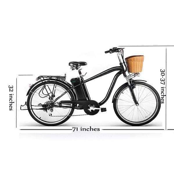 Nakto Electric Bikes Nakto Camel Men's 36V 26" Electric City Bicycle