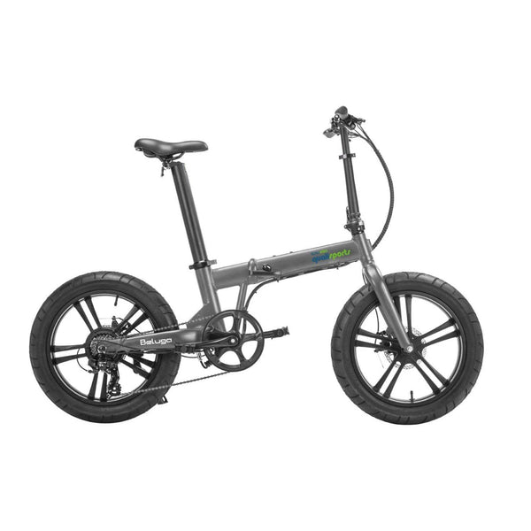 qualisports Electric Bikes One Size / Gray Qualisports Beluga 48V 500W Folding E-Bike