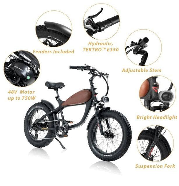 Revibikes Electric Bikes One Size / Night Black Revibikes Cheetah Mini 48V 500W
