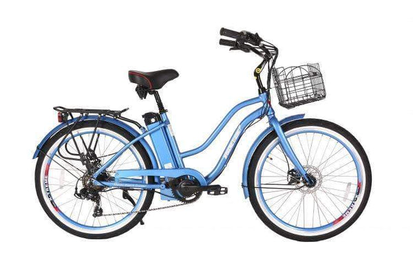 X-Treme Malibu Step Through Beach Cruiser eBike – Journey Bikes