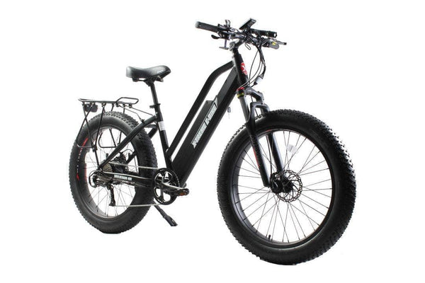 X-Treme Electric Bikes One Size / Black X-Treme Boulderado 48 Volt 17 AH 500W Step-Through Fat Tire Mountain e-bike