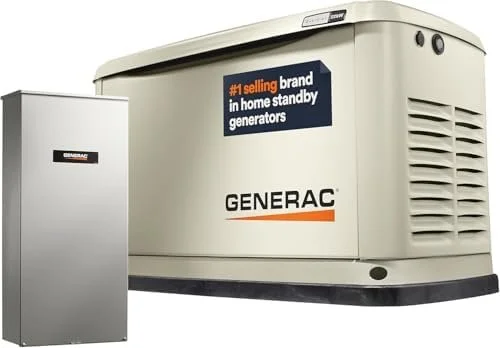 Generac Guardian 22kW Home Standby Generator with 200 Amp Transfer Switch, Durable All Aluminum, WiFi Enabled with G-Force Engine, Easy to Use, Whole House Powers Backups, Smart Outage Solution – Bisque Generac Guardian 22kW Home Standby Generator with 200 Amp Transfer Switch, Durable All Aluminum, WiFi Enabled with G-Force Engine, Easy to Use, Whole House Powers Backups, Smart Outage Solution – Bisque