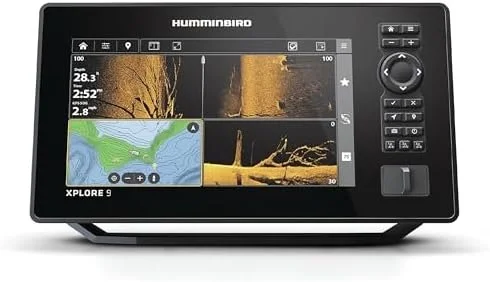 Humminbird XPLORE 9 GPS Fish Finder with Transducer, MEGA Side Imaging+ & HD Touchscreen Displays. Humminbird XPLORE 9 GPS Fish Finder with Transducer, MEGA Side Imaging+ & HD Touchscreen Displays.