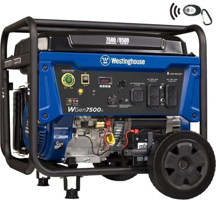 Westinghouse WGen7500c 9500 Peak Watt Portable Generators. Westinghouse WGen7500c 9500 Peak Watt Portable Generators.