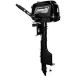 Coleman Powersports 5 HP 4 Stroke Outboard Boat Motor with Easy Pull Start F5BMS
