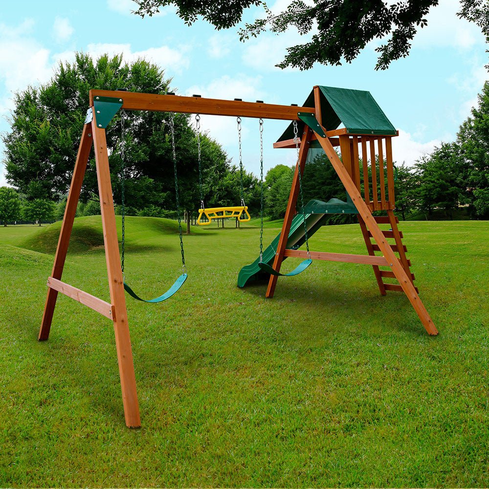 Basic Swing Set with Slide - Image 2