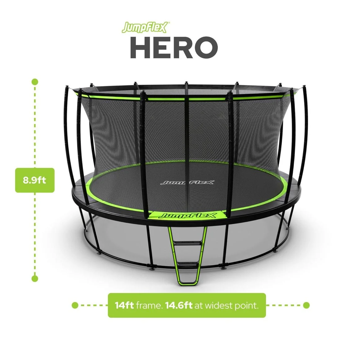JumpFlex HERO 14ft Round Trampoline JumpFlex HERO 14ft Round Trampoline