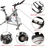 Sunny Health & Fitness Synergy Pro Magnetic Indoor Cycling Bikes. - Image 4
