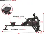 Sunny Health and Fitness Obsidian Surge Water Rowing Machines. - Image 4