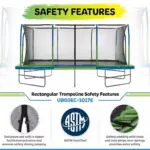 Upper Bounce Mega Trampoline 10′ X 17′ - Image 2