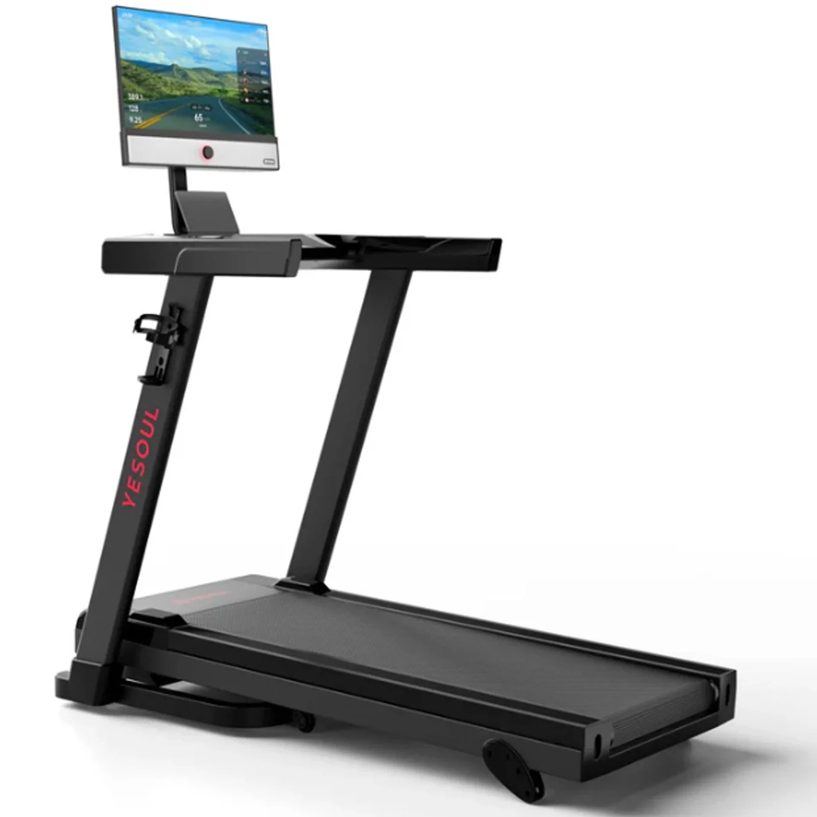 Yesoul T1M Plus Smart Folding Treadmill with 21.5 inch Touchscreen, Brushless Quiet Motor, 3-Level Incline, 9 Mph, App Sync & Space-Saving Design for Yesoul T1M Plus Smart Folding Treadmill with 21.5 inch Touchscreen, Brushless Quiet Motor, 3-Level Incline, 9 Mph, App Sync & Space-Saving Design for