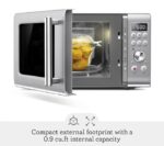 Breville BMO650SIL Compact Wave Soft Close Countertop Microwave Oven, Silver - Image 3