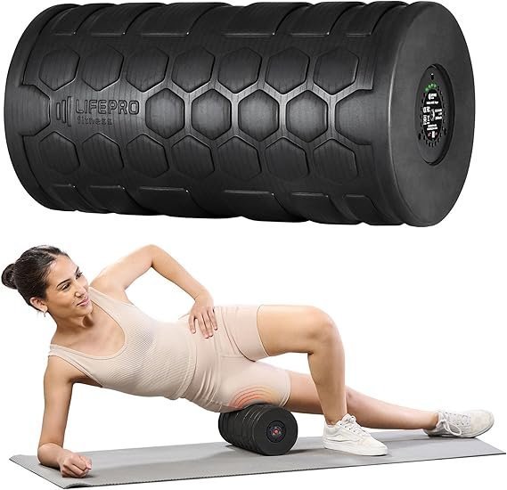 LifePro 4 Speed Vibrating Foam Roller for Physical Therapy & Exercise – High-Intensity Vibrating Roller for Muscle Recovery & Pliability Training – Back Roller for Deep & Gentle Trigger Point Therapy LifePro 4 Speed Vibrating Foam Roller for Physical Therapy & Exercise – High-Intensity Vibrating Roller for Muscle Recovery & Pliability Training – Back Roller for Deep & Gentle Trigger Point Therapy