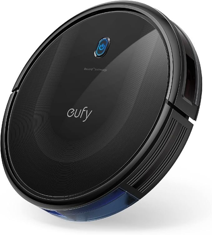 eufy Robot Vacuum 11S MAX, Super Thin, Powerful Suction, Quiet, Self-Charging Robotic Vacuum Cleaner, Cleans Hard Floors to Medium-Pile Carpets, Black eufy Robot Vacuum 11S MAX, Super Thin, Powerful Suction, Quiet, Self-Charging Robotic Vacuum Cleaner, Cleans Hard Floors to Medium-Pile Carpets, Black