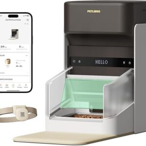PETLIBRO RFID Automatic Cat Feeder, Collar Tag-Activated Personalized Meals, 5G&2.4G Wi-Fi Programmable Cat Food Dispenser with Cats Recognition & Diet Tracking for Multi-Pet Homes and Different Diets