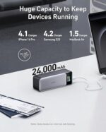 Anker 737 Power Bank, 140W Max 3-Port Laptop Portable Charger, 24,000mAh, Smart Display, Compatible with iPhone 16 / 15 / 14 Series, Vision Pro, Samsung, MacBook, and More - Image 3
