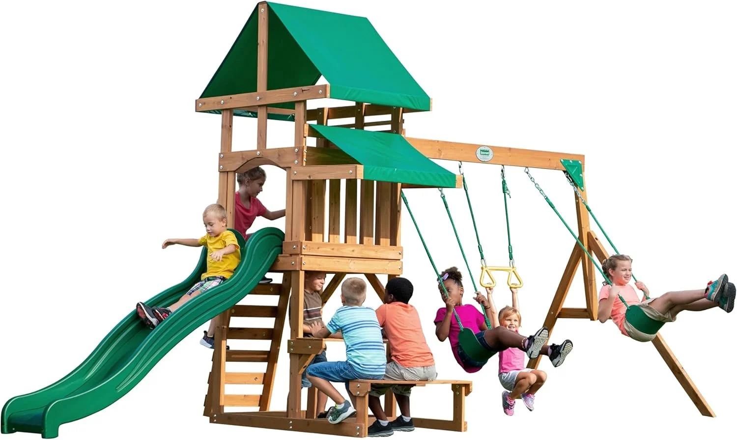 Backyard Discovery Belmont All Cedar Swing Set Backyard Discovery Belmont All Cedar Swing Set