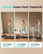 Abonow Walking Pad, Under Desk Treadmill with Incline for Home Office 2.5HP Portable Walking Treadmill with 265 Lbs Weight Capacity Walking Machine, Remote Control, LED Display - Image 4