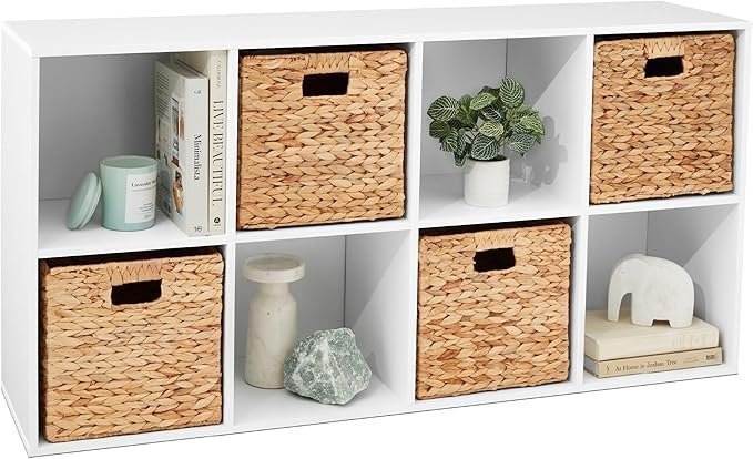 Best Choice Products 8-Cube Storage Organizer, 11in Shelf Opening, Bookcase, Display Shelf, Customizable w/ 3 Removable Back Panels – White Best Choice Products 8-Cube Storage Organizer, 11in Shelf Opening, Bookcase, Display Shelf, Customizable w/ 3 Removable Back Panels – White