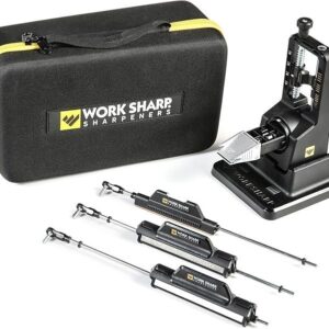 Work Sharp Precision Adjust Elite Knife Sharpener – Adjustable Knife Sharpening System – For Hunting, Serrated & Kitchen Knives