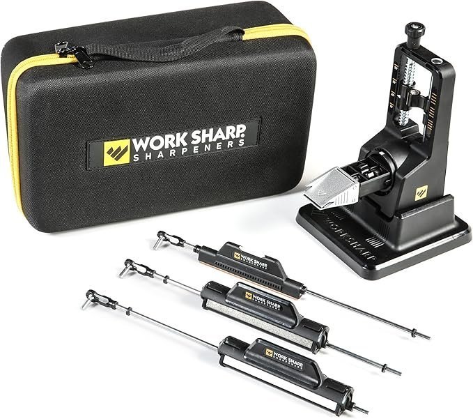 Work Sharp Precision Adjust Elite Knife Sharpener – Adjustable Knife Sharpening System – For Hunting, Serrated & Kitchen Knives Work Sharp Precision Adjust Elite Knife Sharpener – Adjustable Knife Sharpening System – For Hunting, Serrated & Kitchen Knives