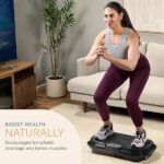Lifepro Waver Vibration Plate Exercise Machine for Lymphatic Drainage, Muscle Activation, Full-Body Workout Vibrating Platform with Loop Bands, Fitness Equipment for Strength Toning & Fat Loss - Image 3
