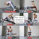 FF Finer Form Multi-Functional Weight Bench for Full All-in-One Body Workout – Adjustable Workout Bench Press for Home Gym, Fitness equipment for Back HyperExtension, Roman Chair Exercise, Sit up - Image 5