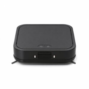 Carpet Robot Vacuum Cleaner – 13.8 x 13.8 in, Black, Slim Design