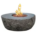 Elementi Boulder Outdoor Fire Pits Tables