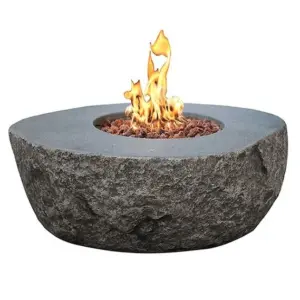 Elementi Boulder Outdoor Fire Pits Tables