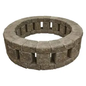 Stonehenge 58 in. x 16 in. Concrete Fire Pit Kit in Northwest Blends.