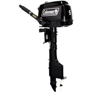 Coleman Powersports 5 HP 4 Stroke Outboards Boat Motors with Easy Pull Start F5BMS
