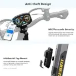 Ausom L2 Max 2000W Dual Motor Electric Scooter for Adults, 56 Miles Max Range Folding Off Road E Scooter, 31 Mph Top Speed,48V 20.8Ah Batterys, E-ABS and Dual Disc Brakes, All-Round Lightings System - Image 3