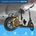 Hiboy MAX Pro Electric Scooter, 46.6 Mi Long Range, 22 MPH Power by 650W MAX Motor, 11” Pneumatic Tires, Split Hub Design, Dual Suspensions, 265lbs MAX Load, Commuting Electric Scooters for Adults - Image 4