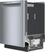 Bosch – 100 Series 24″ Front Control Smarts Built-In Hybrid Tub Dishwashers with PureDry, 50 dBA – Stainless Steel - Image 7