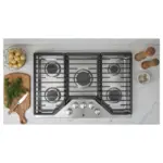 GE 30-Inch Built-In Gas Cooktops JGP5030SLSS - Image 2
