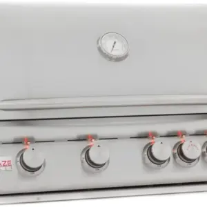 Blaze 32 Inch 4-Burner LTE Gas Grills with Rear Burner and Built-in Lighting System