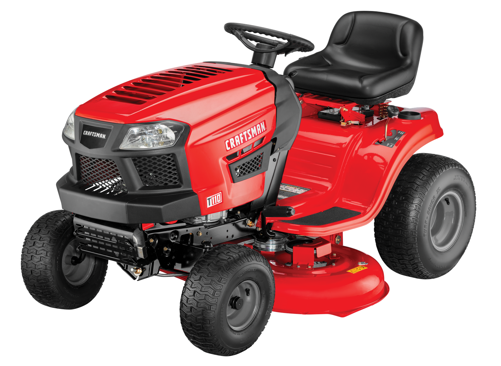 Craftsman T110 | 42″ Riding Mower | 17.5 HP Briggs & Stratton Engine | 7-Speed Transmission Craftsman T110 | 42″ Riding Mower | 17.5 HP Briggs & Stratton Engine | 7-Speed Transmission