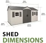 Lifetime Legacy 15×8 Plastic Storage Shed Kit w/ Floors - Image 3