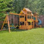 Bear Cave Lodge Swing Set – Installation Available - Image 3